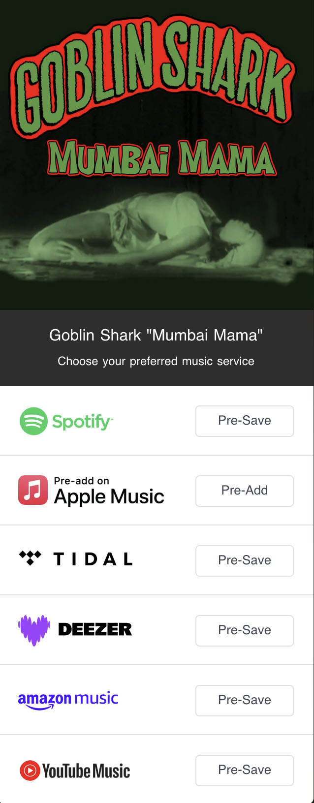 GOBLIN SHARK SINGLE